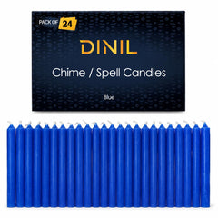 Dinil Blue Candles set of 24 for altar displays