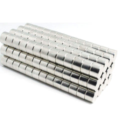 Brushed Nickle satin disc magnets for refrigerator