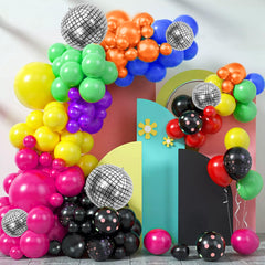 Disco balloons set for party decorations