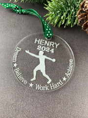 Discus thrower gift ornament for track and field
