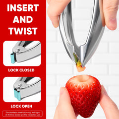 Dishwasher safe high heat strawberry huller