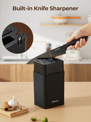 Dishwasher safe knives with matte black finish