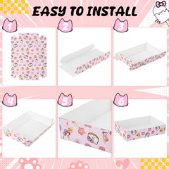 Size 6.7 x 4.3 x 1.6 inches kitty paper tray