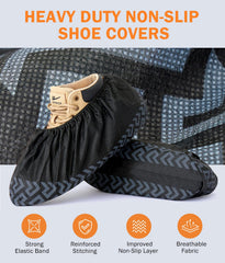 Disposable non-slip shoe covers for indoors