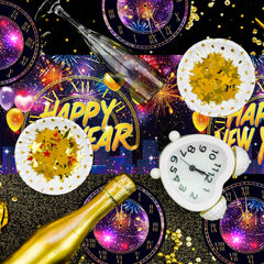 Festive fireworks design table decor for parties