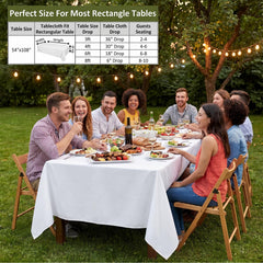 KongTiva disposable tablecloths 55x108 inches for events