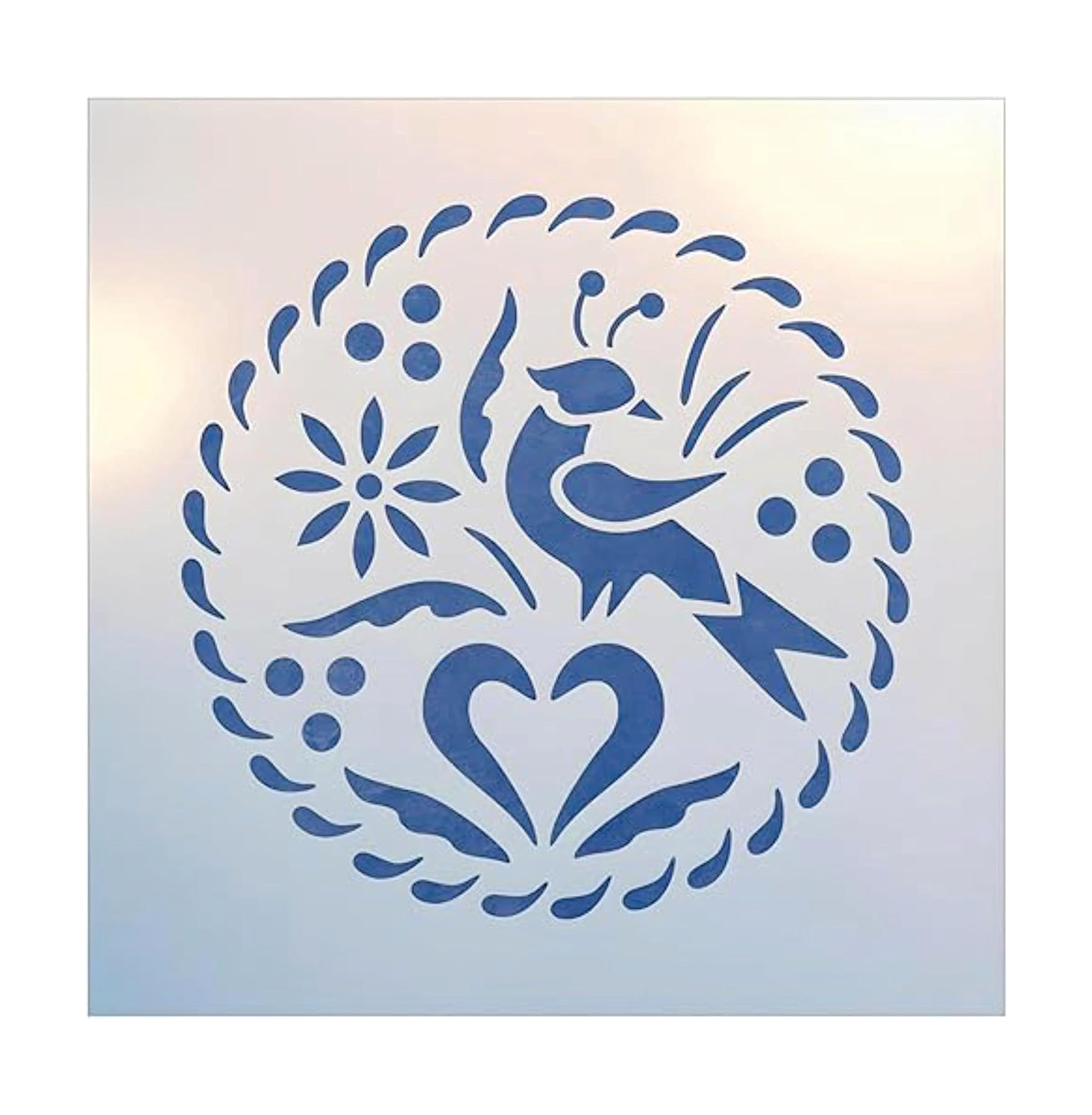 Distelfink Bird Stencil The Artful Stencil 7.8x7.8 inch Mylar 10 mil