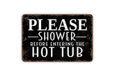 distressed black metal sign 8x12 for indoor outdoor use