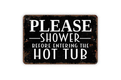 distressed black metal sign 8x12 for indoor outdoor use