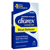 diurex caffeine-free bloat relief bottle packaging