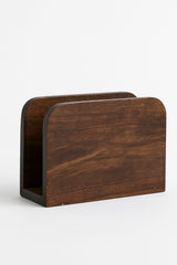 Divine Glance premium mango wood napkin holder on table