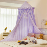 dix-rainbow Princess Decor Canopy for Kids Bed round dome over bed