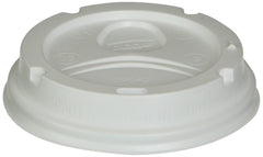 Dixie Large Hot Cup Lids by GP Pro dome plastic white 50 pack product image