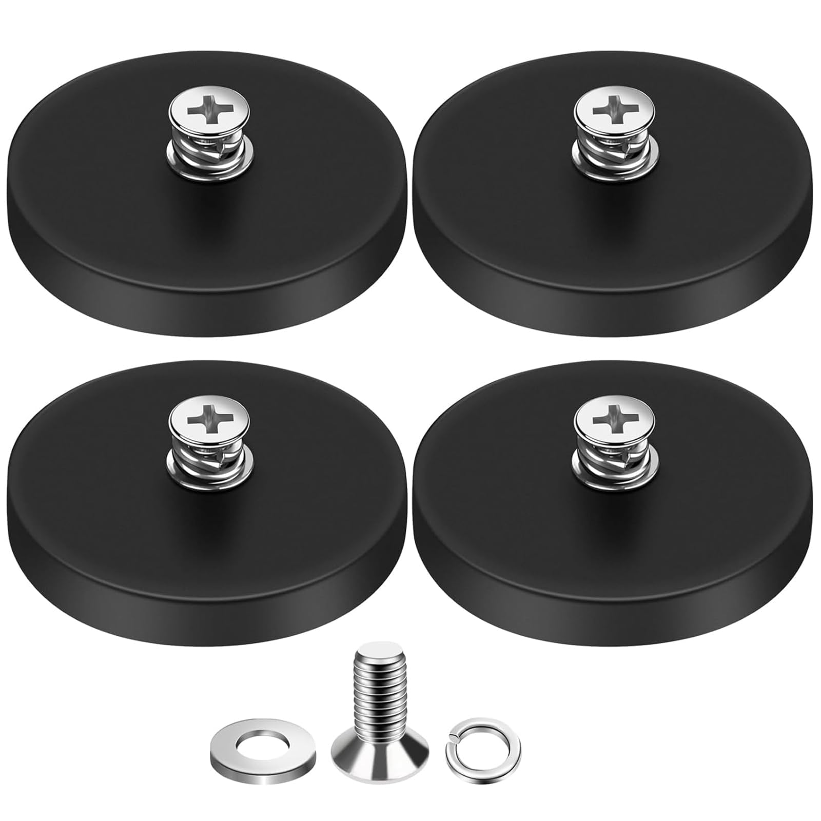 DIYMAG rubber coated magnets 4 pack mounting magnets
