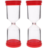 DIYEAH 2Pcs refillable hour glass timer empty bottle 4.92 x 1.73 x 1.73 in