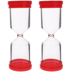 DIYEAH 2Pcs refillable hour glass timer empty bottle 4.92 x 1.73 x 1.73 in