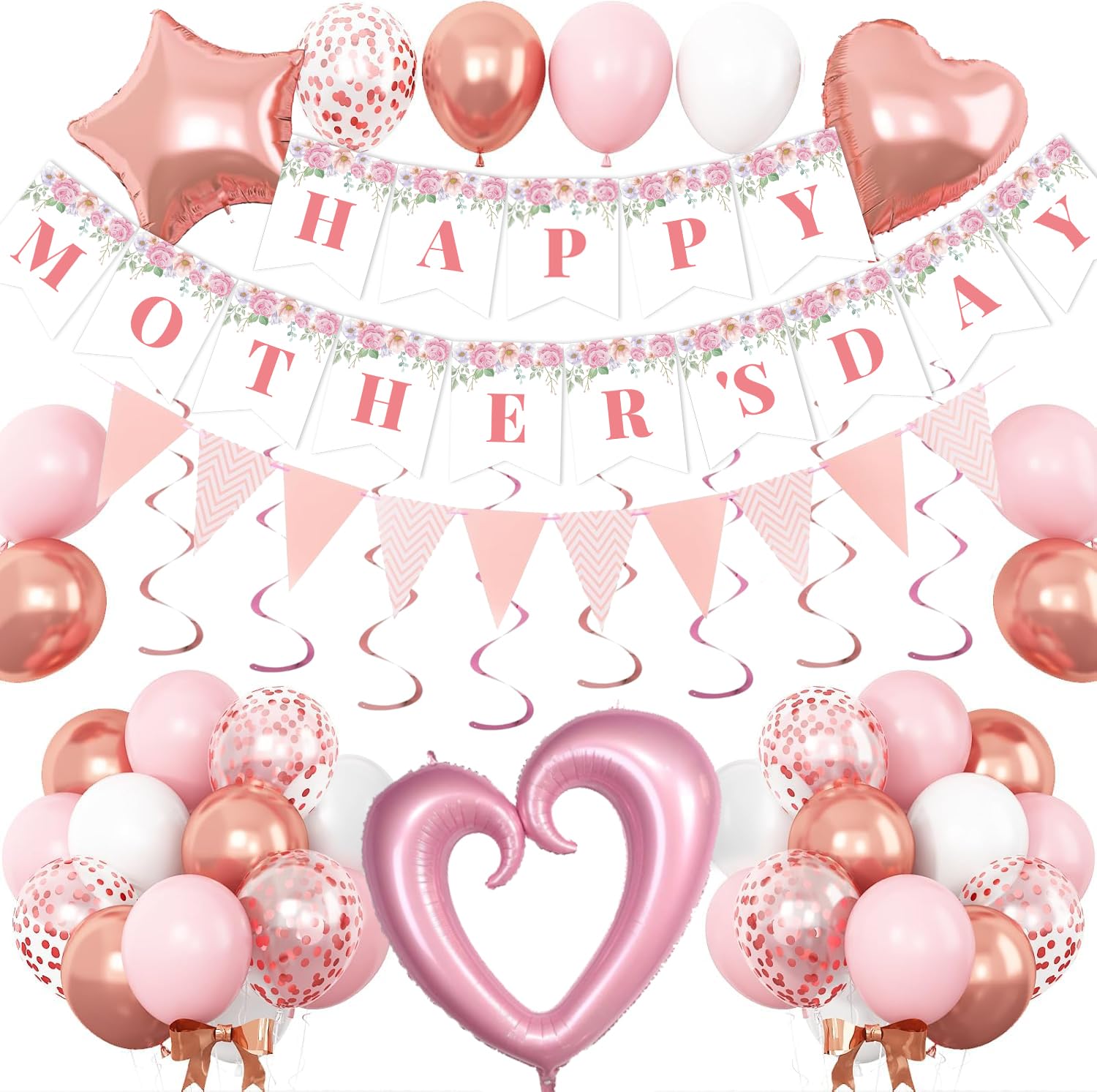 DMIGHT Mothers Day Decorations banner with Happy Mothers Day message