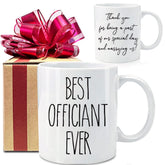 Dnuiyses wedding officiant mug two sided design Best officiant ever