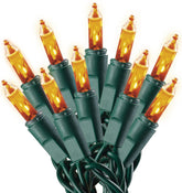 Dobar Holiday Pride Yellow Gold Christmas Lights on Green Wire 100 count
