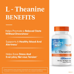 veggie capsules l-theanine 150mg doctors best