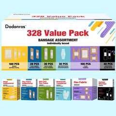 Dodanros 328ct bandages assortment close up image