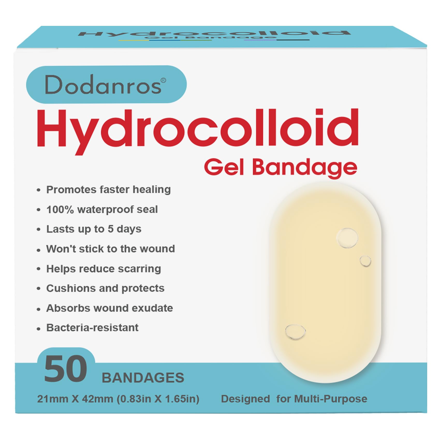 Dodanros Advanced Fast Healing Hydrocolloid Bandages product image 1