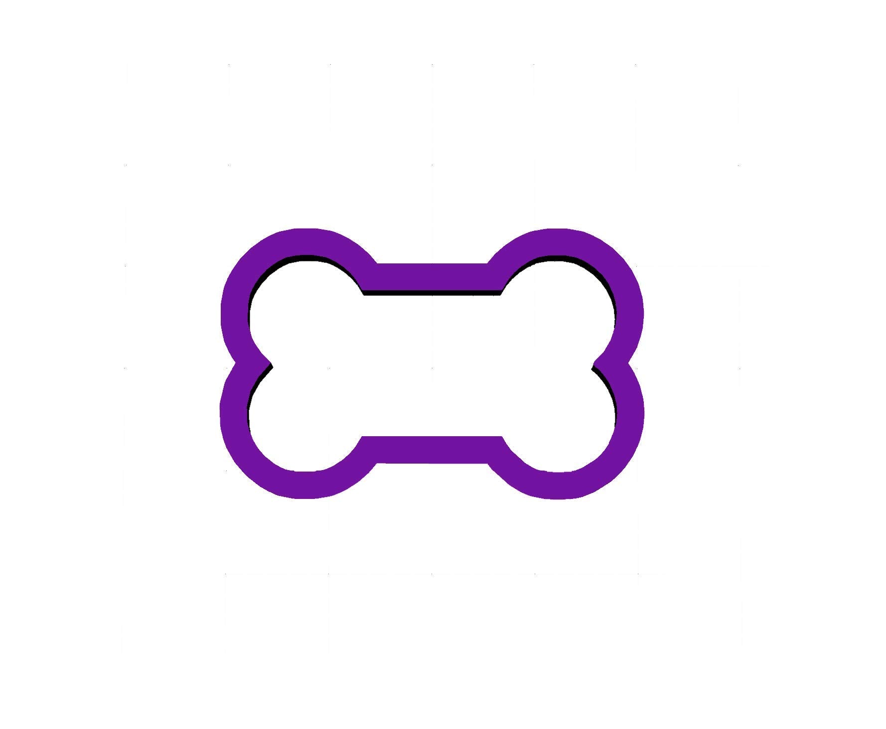 My Sweet Cuts Dog Bone Cookie Cutter 4x2.4 in size made from food safe PLA