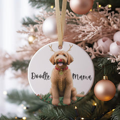 Dog mom keepsake ornament for pets holiday decor