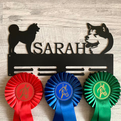 Dog show award rack metal display with hanging holes