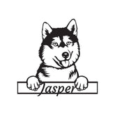 Dog Signs Metal Customized Siberian Husky dog house sign product photo