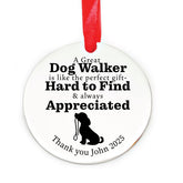 Dog Walker Christmas Ornament Dog-Walker-ORN stainless steel