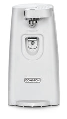 Dominion Tall Electric Can Opener with built-in knife sharpener and cord storage