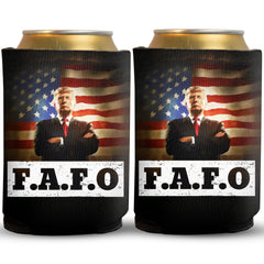 Two pack of I Donald J Trump Can Coolers for 12oz cans