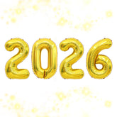 Doneace 2026 Balloons gold 32 inch number balloons set with straw