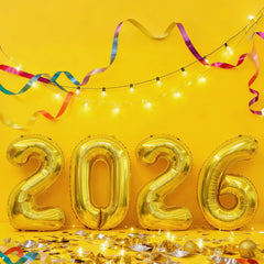 Gold 2026 aluminum foil balloons reusable and self sealing
