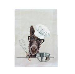 Donkey Tea Towel with original artwork by NC artist Lee Keller