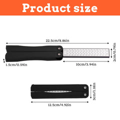 Double Sides Knife Sharpener open size 8.85x1.2 inches