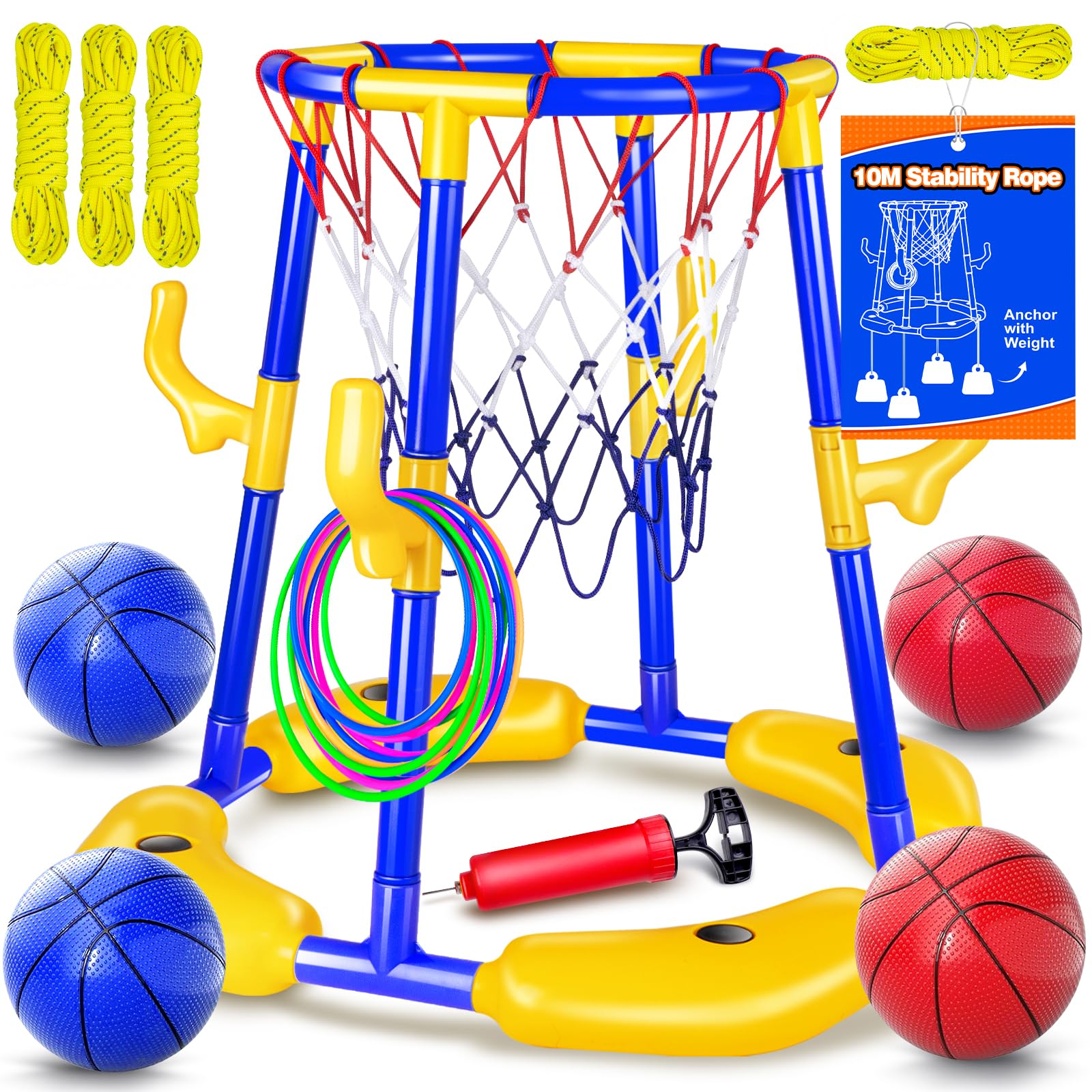 Doviden pool basketball hoop floating in water