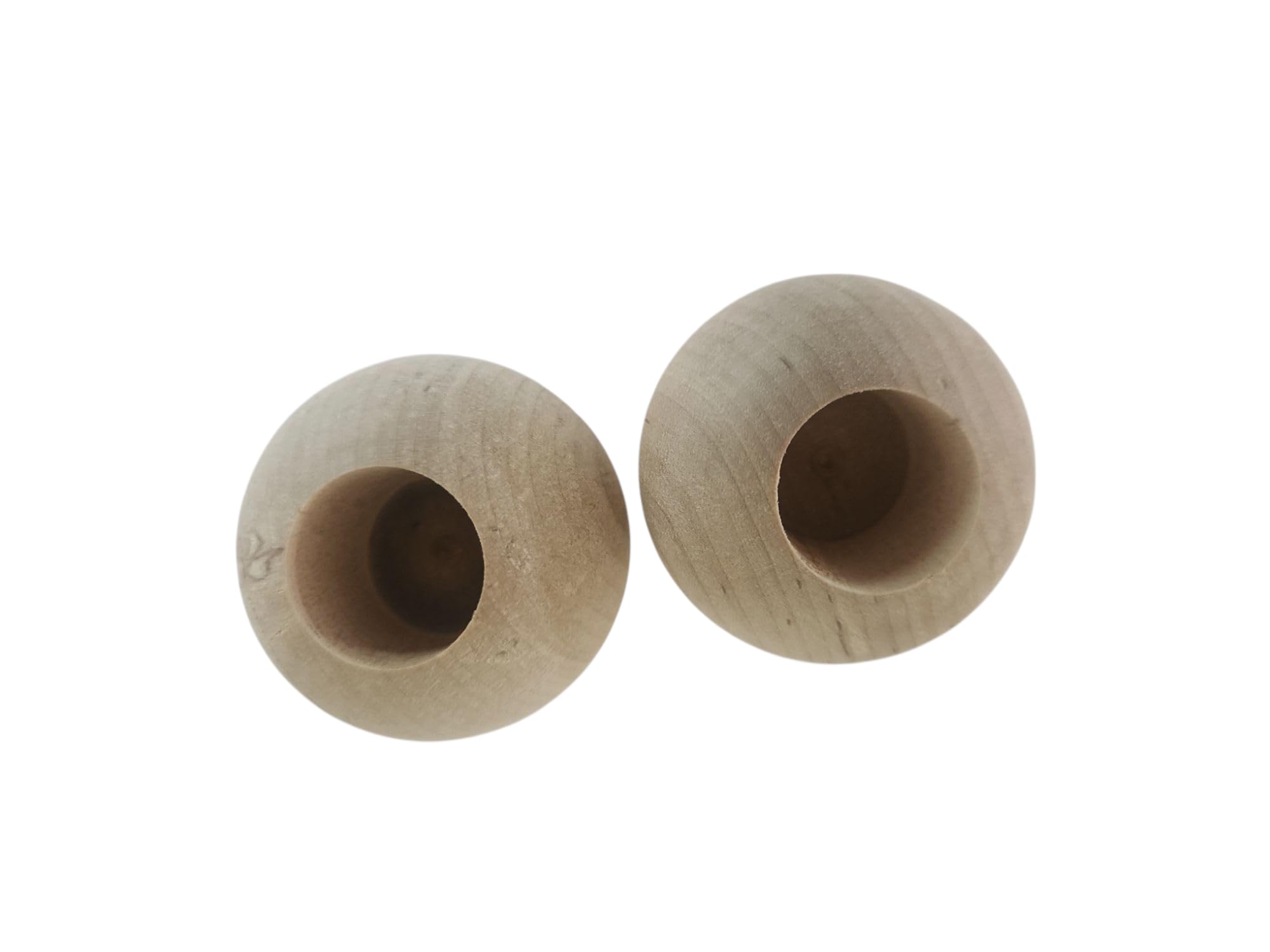 Dowel cap end 2 diameter with 7/8 hole set of two close up