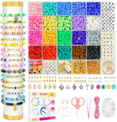 Dowsabel bracelet making kit contents including beads and charms