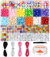 Dowsabel bracelet making kit pony beads in 12 colors