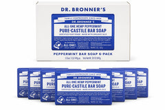 Dr Bronner's Pure Castille Peppermint Bar Soap 5 oz bar