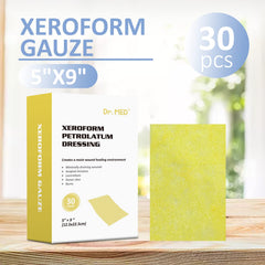 Xeroform gauze dressing non-adherent wound care 5x9 box 30