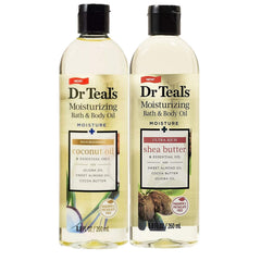 Two 8.8oz Dr Teals Ultra Rich Shea Butter B&B Oil and Nourishing Coconut Oil
