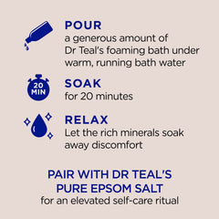 Foaming Bath 34 oz bottle label with coconut oil