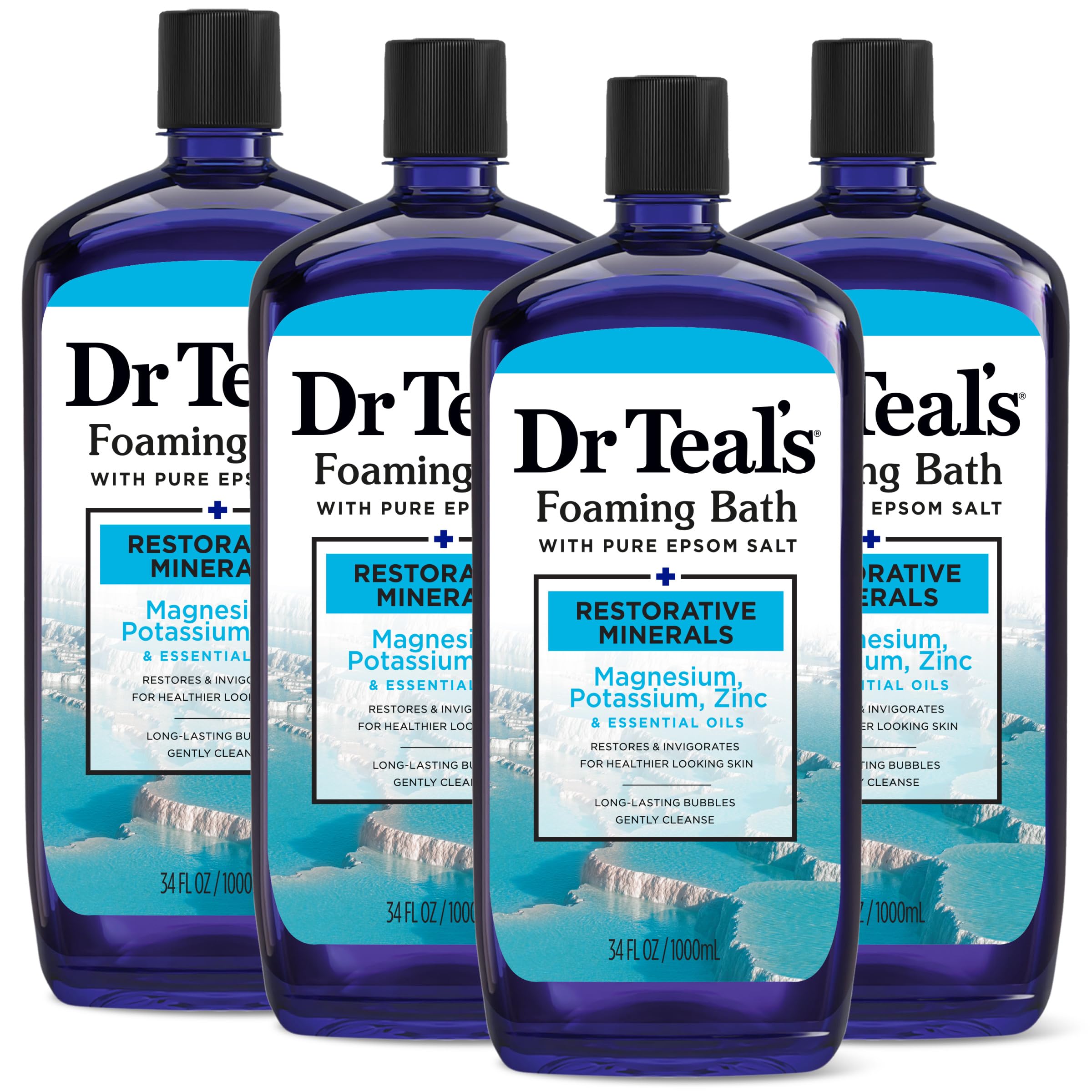 Dr Teal's foaming bath with Pure Epsom Salt bottle