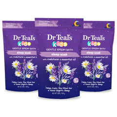 Packaging of Dr Teal's Kids Gentle Epsom Salt Sleep Soak with Melatonin