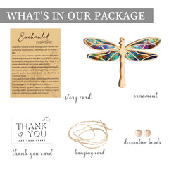 Dragonfly suncatcher lightweight ornament for home decor