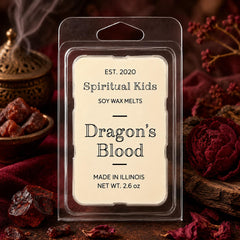 Dragon's Blood soy wax melts 2.6oz 6 cubes product shot