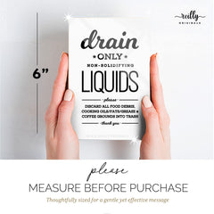 Drain-only 4x6 sign shown for sign holder display